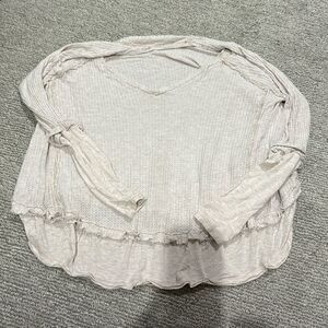 We the Free waffle knit top